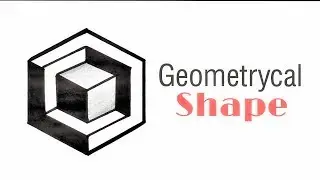 How to Draw Simple Geometry Shape Optical illusion - Geometric shapes drawing - Howto