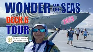 A Real Boardwalk on Cruise Ship? Check Out Wonder of the Seas Deck 6 Tour