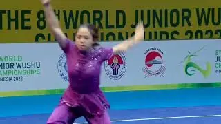 WUSHU INDONESIA - Kylie Suyoto Kwok - Changquan 8th World Junior Wushu Championship#62TEAM#INDONESIA