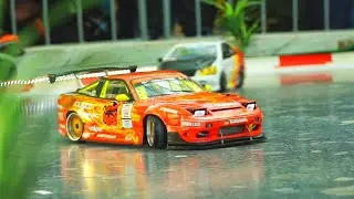 RC DRIFT CAR RACE MODELS IN DETAIL AND MOTION! SCALE 1:10 DRIFT CARS