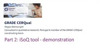 Part 2: iSoQ tool - demonstration