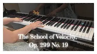 Carl Czerny: The School of Velocity, Op. 299 No. 19 ☆ Lin-Lin Piano 66