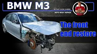 BMW M3. Front end restore. Ремонт переда.