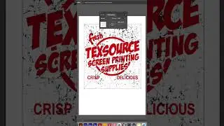 Adding a distress tif in Illustrator #illustratortips #illustratortutorial #screenprintermike