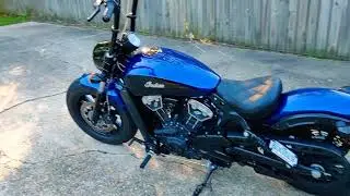 Dean Speed Ape Hangers on the Scout Bobber!