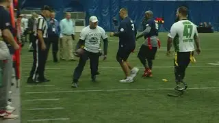 Wounded Warriors Take On NFL Greats In Super Bowl Tradition