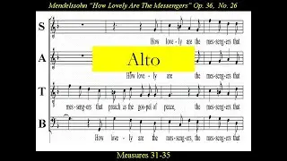 Alto-Mendelssohn-How Lovely Are The Messengers-Score