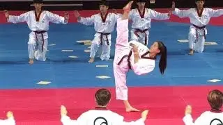 Corée du Sud: performance de taekwondo dans un nouveau stade