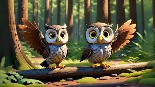 Three Happy Owls Learn Big and Small | Fun Size and Comparison Song for Kids | Rhymes and Baby Songs