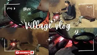 Nainital To Village Vlog🏔️| Gaon Ka Safar & Chulhe Par Ghee Banane Ka Tarika🫕✨||#villagerlifestyle 