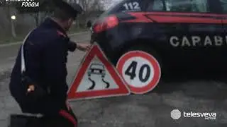 TRINITAPOLI | Sorpreso dai Carabinieri a rubare segnali stradali: in manette un 38enne