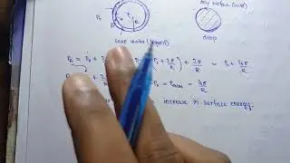 Excess pressure inside a soap bubble in hindi #excesspressure