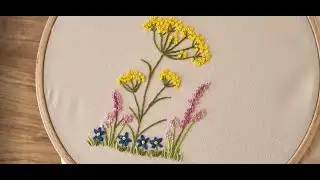 Spring flowers embroidery | Hand embroidery for beginners