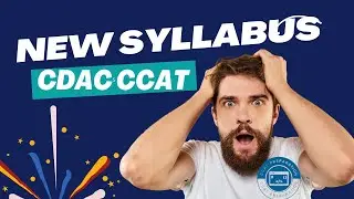 CDAC CCAT |  CCAT New Syllabus | CCAT EXAM Syllabus with few changes