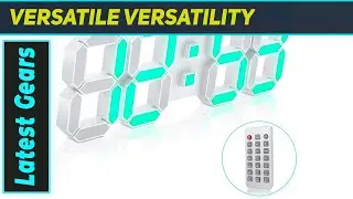 EDUP HOME 3D LED Wall Clock: The Best Color-Changing Digital Timepiece