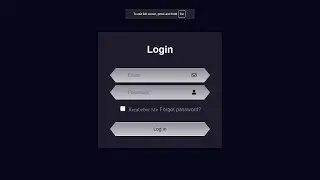Create a Login Form Design using [HTML and CSS]...