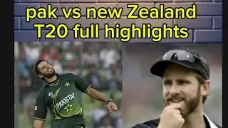 Pakistani Vs New Zealand Full T20 Highlights 