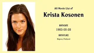 Krista Kosonen Movies list Krista Kosonen| Filmography of Krista Kosonen