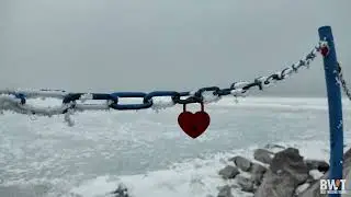 Lake Balaton Walking Tour 🇭🇺 | Winter Walk & Ice Skating in Si&oacute;fok ⛸️ | 4K