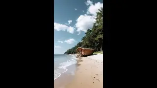 Sons of the Forest LIVE | Building a Wooden Cabin on the Beach