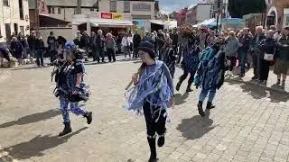 Bakanalia Border Morris performing “ The Feud” dance at Upton Folk Festival 2025 - May 4th 2025.