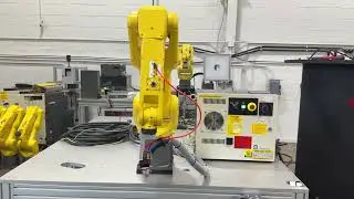 FANUC ArcMate 50iD/7L Robot System w/ Lincoln R450 Weld Tower - F876242