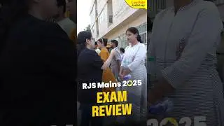 RJS Mains 2025 Exam Review #shorts