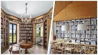75 Rustic Home Office Library Design Ideas You'll Love 😊