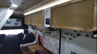 making simple overhead cupboards. campervan storage camper conversion on a budget Ford transit mk7