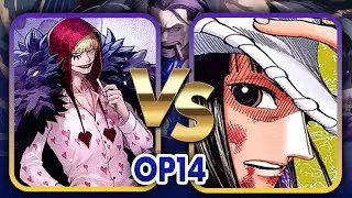 OP14 Purple/Yellow Rosinante vs Purple/Yellow Nico Robin | One Piece TCG POV Commentary