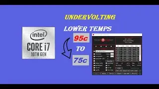 Краткое руководство по снижению напряжения на i7 10750H!! Снизьте температуру процессора и увелич...