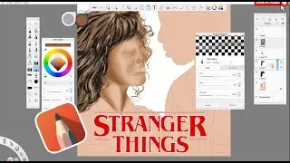 Nancy Wheeler & Lucas Sinclair Drawing | #strangerthings   Fan Art