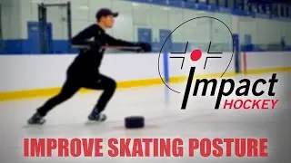 Improve Skating Posture &bull; Power & Balance Drill &bull; Impact Hockey Skating Skills