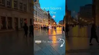 A Beautiful rainy evening | Market Square Wroclaw Poland 🇵🇱 #shorts