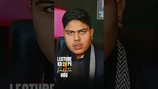 Watching Lecture at 2X | Study Tips | Snehit Mishra