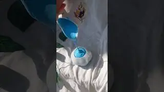 satisfying Concrete pour 💙✨️ #ytshorts #foryou #viral #pouring #youtubeindia #trending #handmade #yt