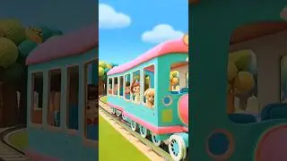 Kids Train Adventure 🚆 | Fun & Learning Cartoon #shorts  #cartoonforkids #kids #ToonJoyCartoon