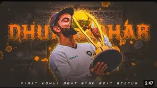 Dhurandhar x Virat Kohli &bull; Beat Sync Edit ❤🔥 &bull; T-SERIES STUDIO