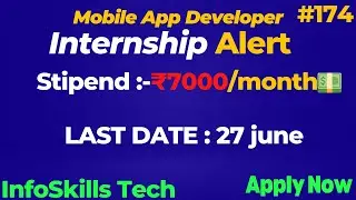 Mobile App Developer Internship | #internship #mobile #app #developer #codeserver #job #jobs