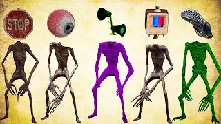 WRONG HEADS 5 SIREN HEAD,SIREN HEAD EYE BALL,SIREN HEAD TV,SIREN HEAD ALIEN,SIREN HEAD STOP SIGN
