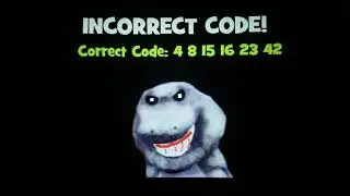 Barney Error Wrong Code and Time's Up