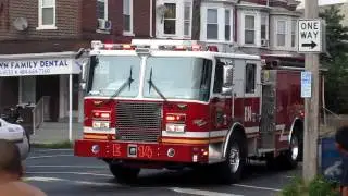 Allentown City Engine 14 arriving on scene at working fire