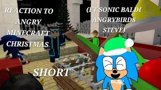 Реакция на Angry Minecraft Christmas 2025 (Sonic Baldi Steve Angry Birds!) Короткометражный ролик