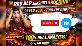 RRB ALP Review 2nd Shift 16 February 2026 | RRB ALP Exam Analysis today | RRB ALP Review 2026 TODAY