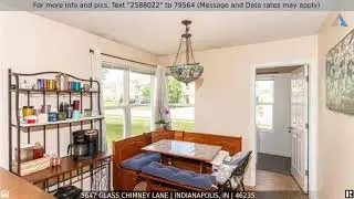 Priced at $139,900 - 5647 Glass Chimney Lane, Indianapolis, IN 46235