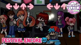 Friday Night Funkin Doki Doki Takeover Festival Encore Gameplay (Fanmade)