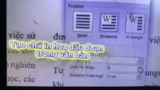 C&aacute;ch ch&egrave;n chữ Drop Cap (chữ in hoa đầu đoạn) trong Word