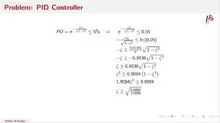 TU | Continuous Linear Control #30 PID controller proportional integral derivative  2