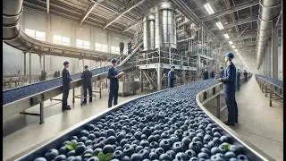 Blueberry Mega Factory: Processing Thousands of Blueberries