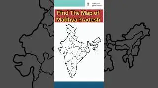 Madhya Pradesh State map in India! 🇮🇳 #madhyapradesh #state #statemap #map #india #upsc #gk #gkquiz